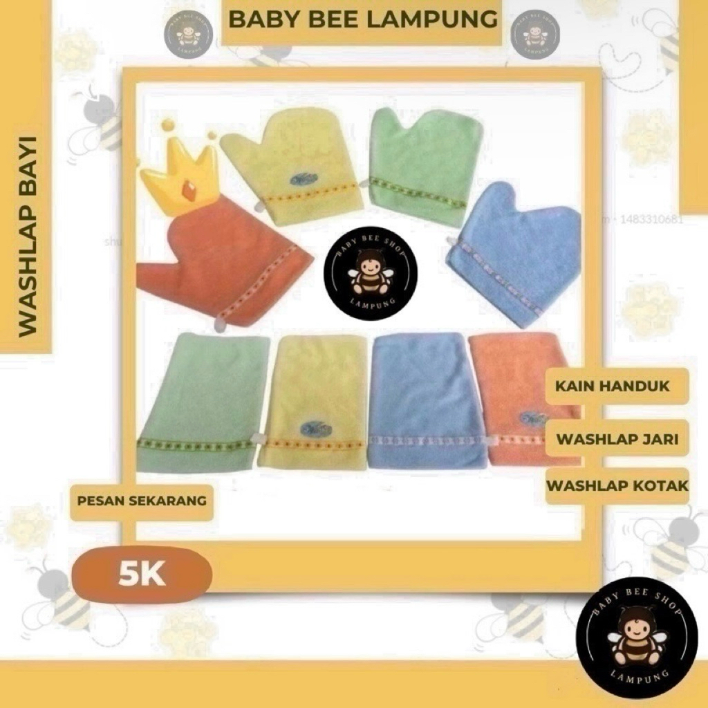 Washlap Bayi Bahan Lembut