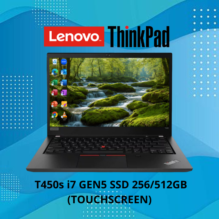 LENOVO THINKPAD T450s i7 GEN5 SSD 256GB (TOUCHSCREEN)