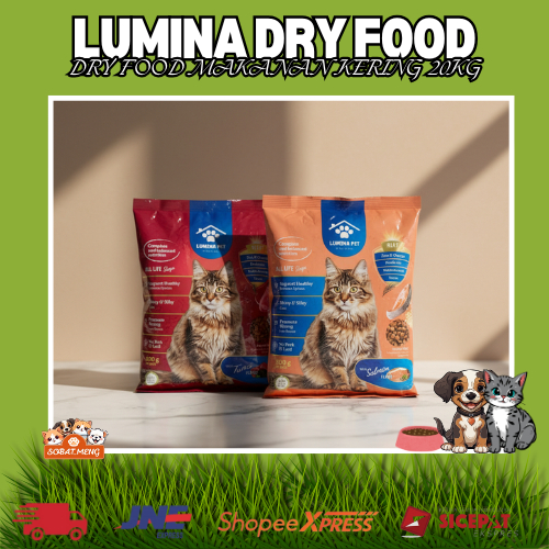MAKANAN KUCING LUMINA PET TUNA DRY FOOD 20KG | LUMINA DRY FOOD 20KG