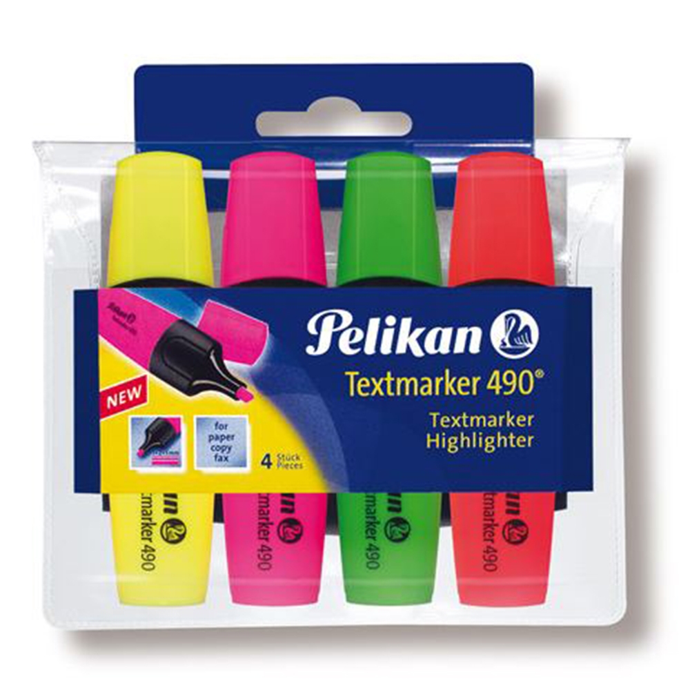 TEXTMARKER PELIKAN 490 STABILO STABILLO WARNA LENGKAP SET
