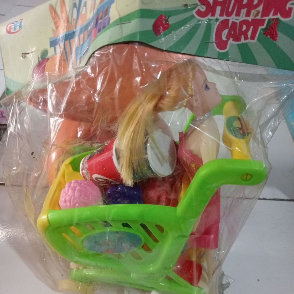 mainan troli  belanja