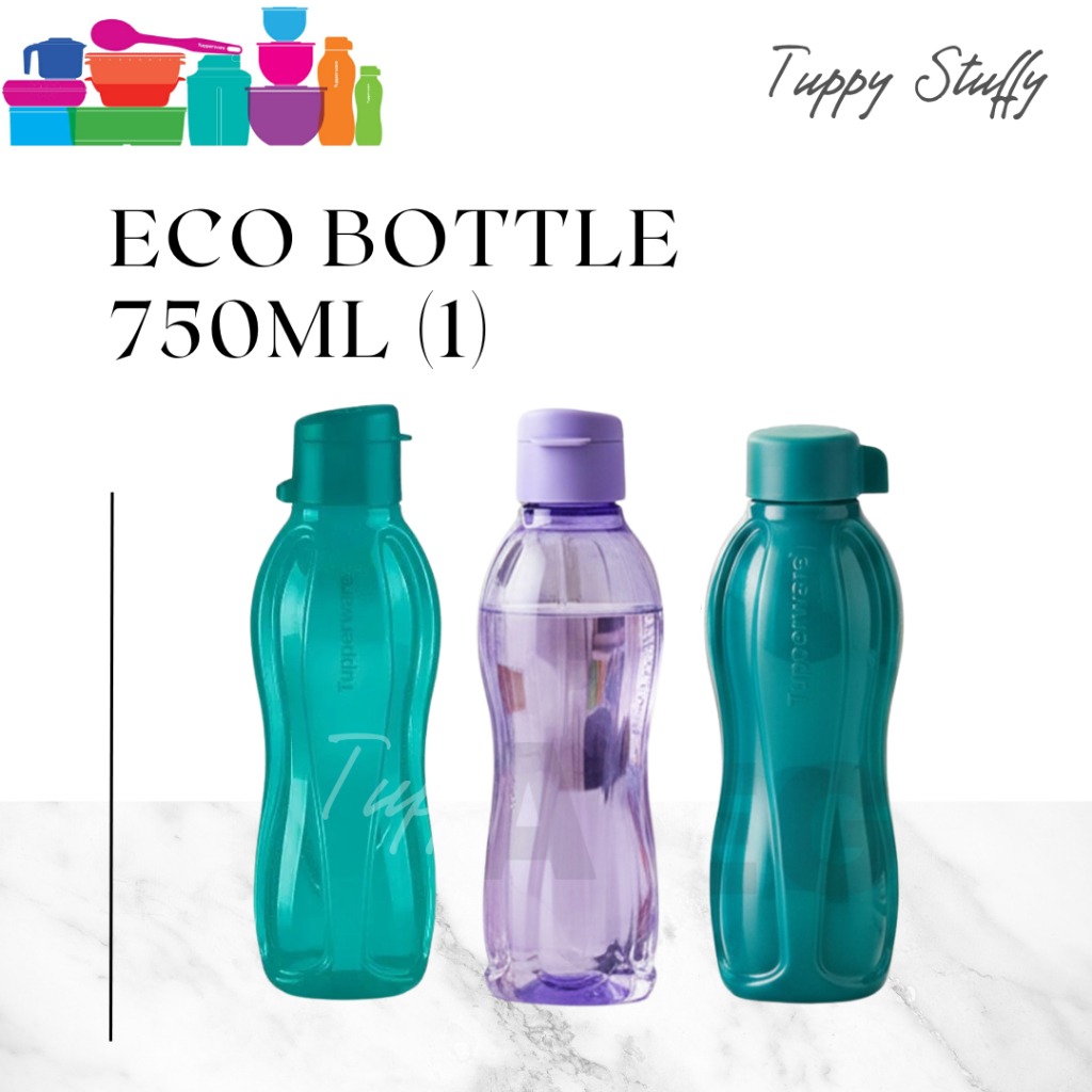 Tupperware Eco Bottle 750ml -  Peacok | Botol minum 750ml ori tupperware / botol plastik tupperware