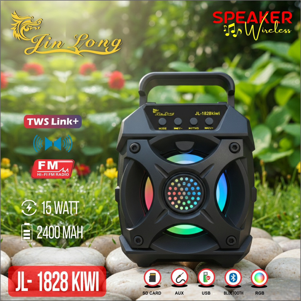 SPEAKER BLUETOOTH WIRELLES GRATIS MIK JINLONG JL 1828 KIWI