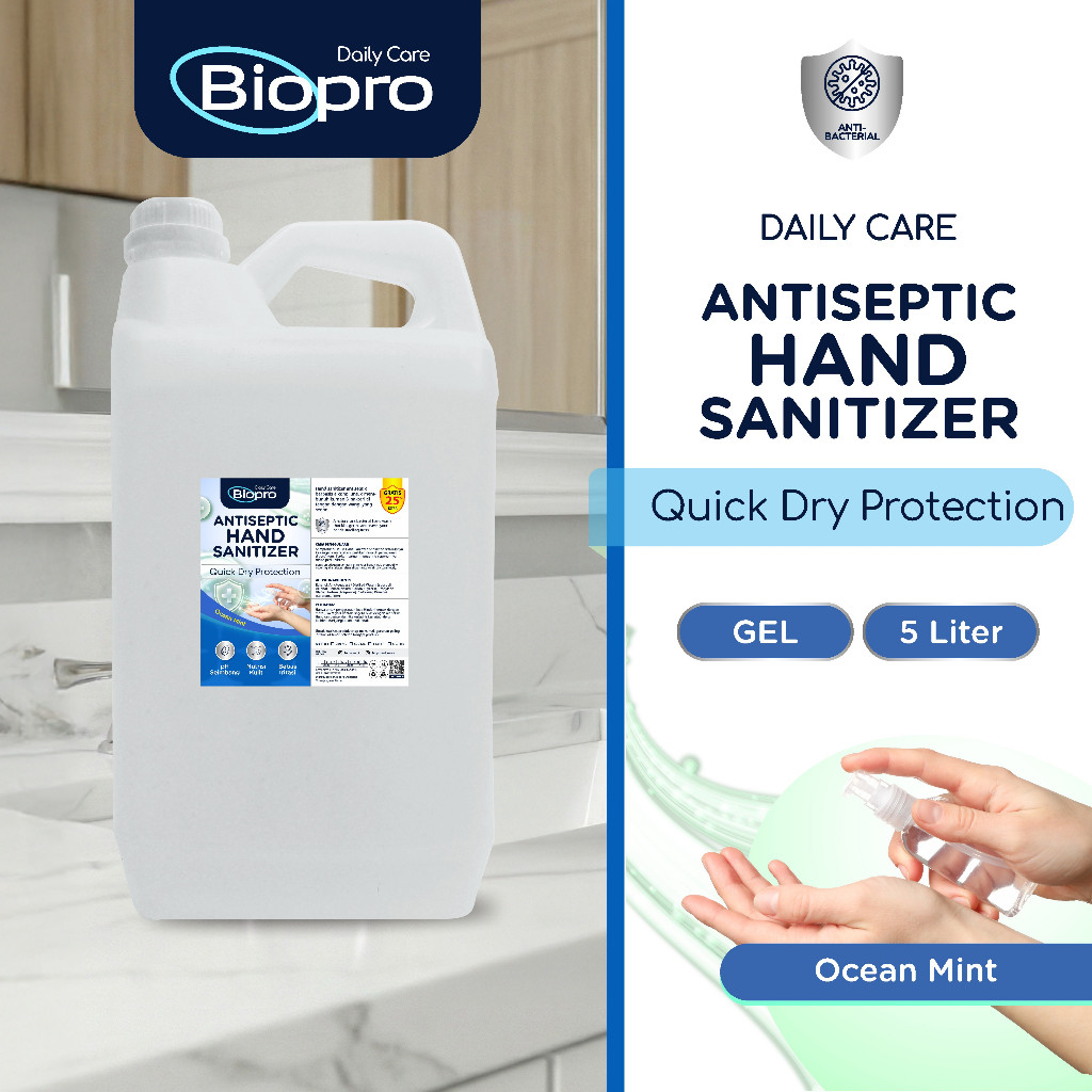 Hand Sanitizer GEL 5 Liter Jerigen - Hand Sanitizer Gel Antiseptic 70% (Kemasan Jerigen 5 Liter)
