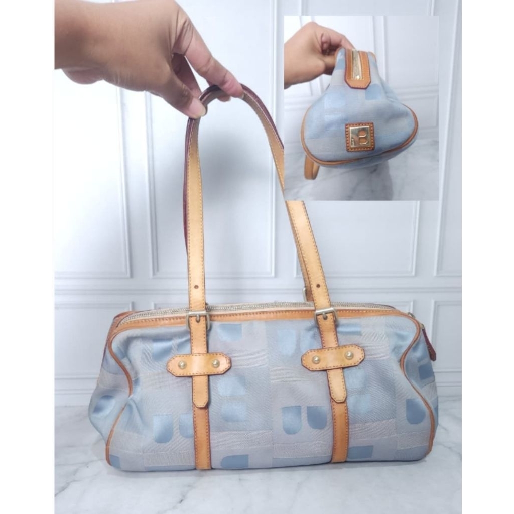 Tas Wanita Bally Monogram Satchel