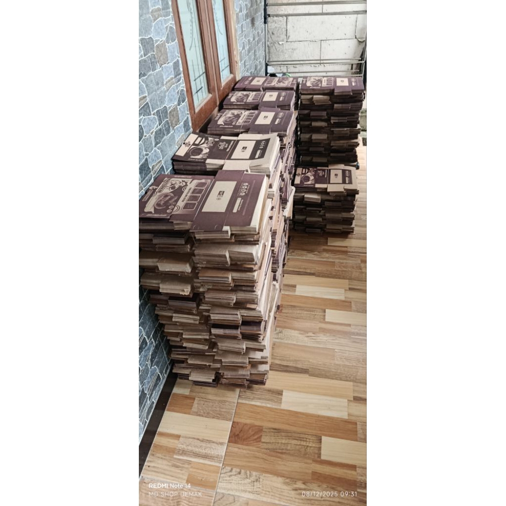 bungkus roti bakar/kardus roti bakar/box roti bakar craft coklat laminasi dalam