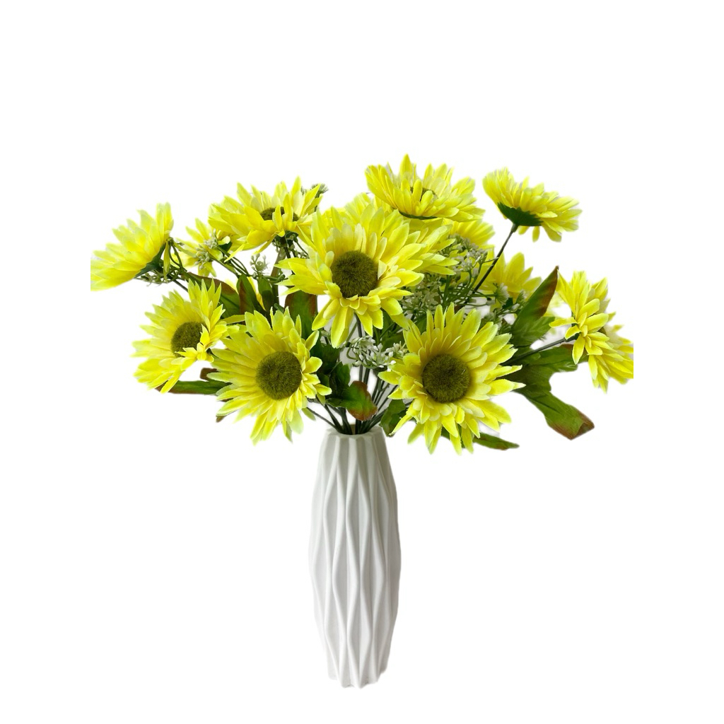 Bunga matahari artificial palsu imitasi hias dekorasi buket pernikahan wisuda hiasan hantaran sesera