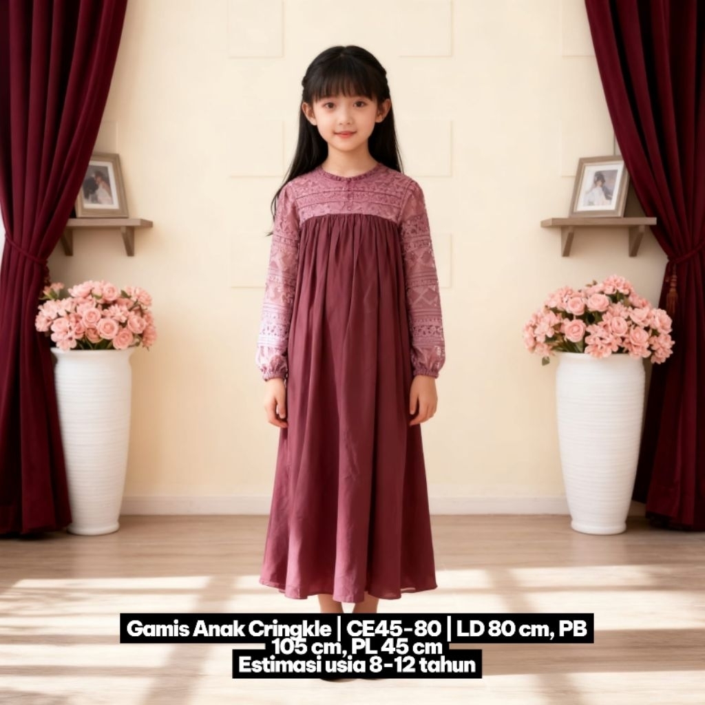 GAMIS ANAK CEWEK/SHEFIRA COLLEC/ABAYA ANAK