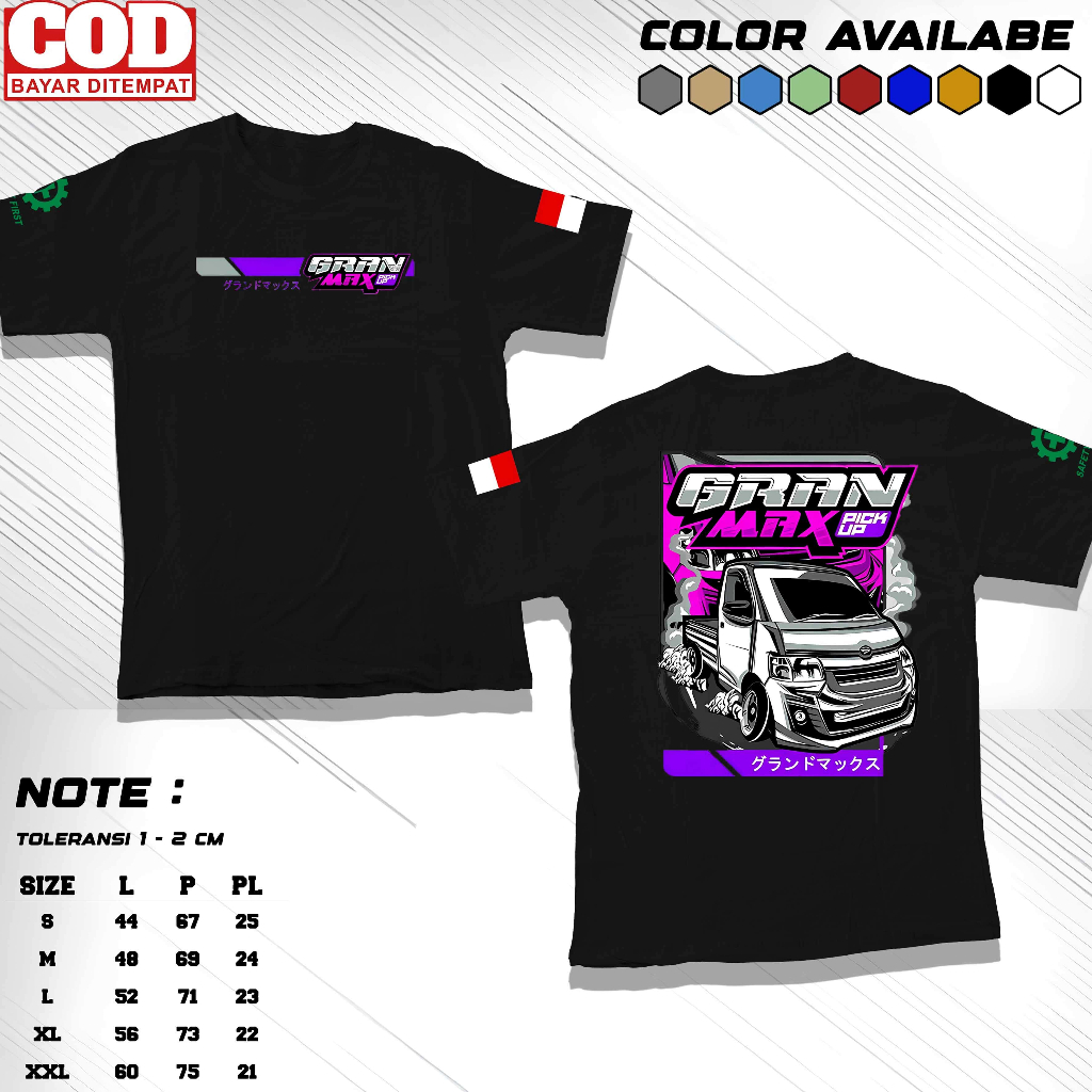 ACEK KAOS - Kaos Driver Muda Granmax Pick up - Kaos Kekinian  motif sablon DTF  Bahan Catton Combad 