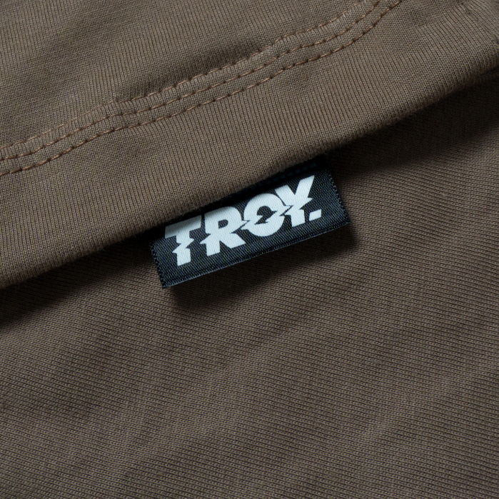 Troy Company Tshirt Maple Brown Bubble Boxes - Kaos Lengan Pendek Kaos Coklat Maple MTD 2849