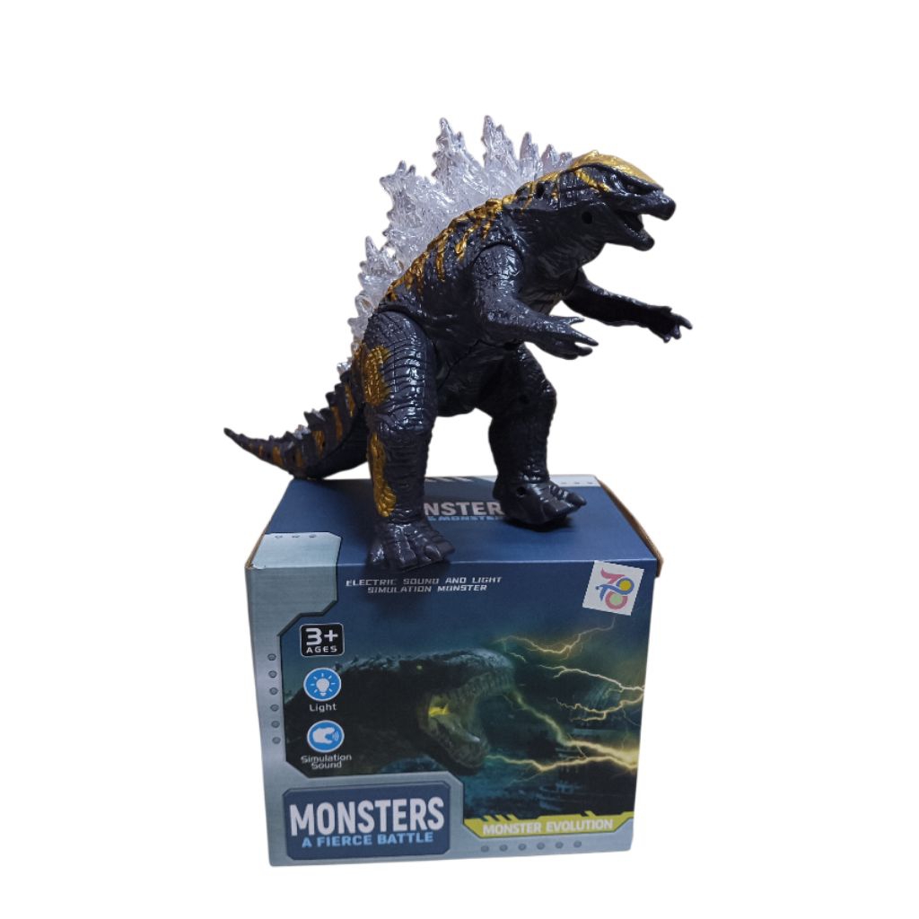 mainan GODZILLA berjalan mainan anak monster godzilla