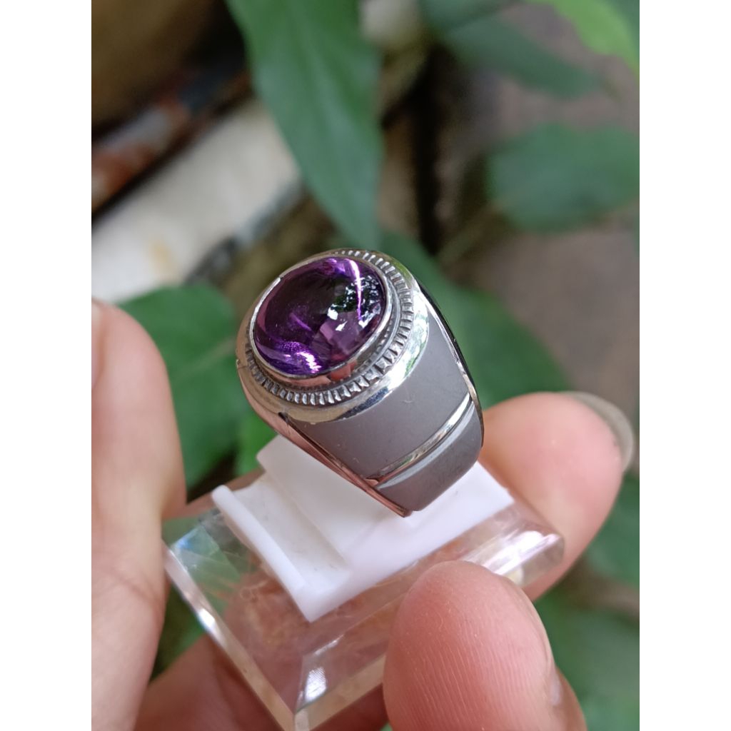 Batu Cincin Amethyst Bungur Tanjung Bintang Lampung