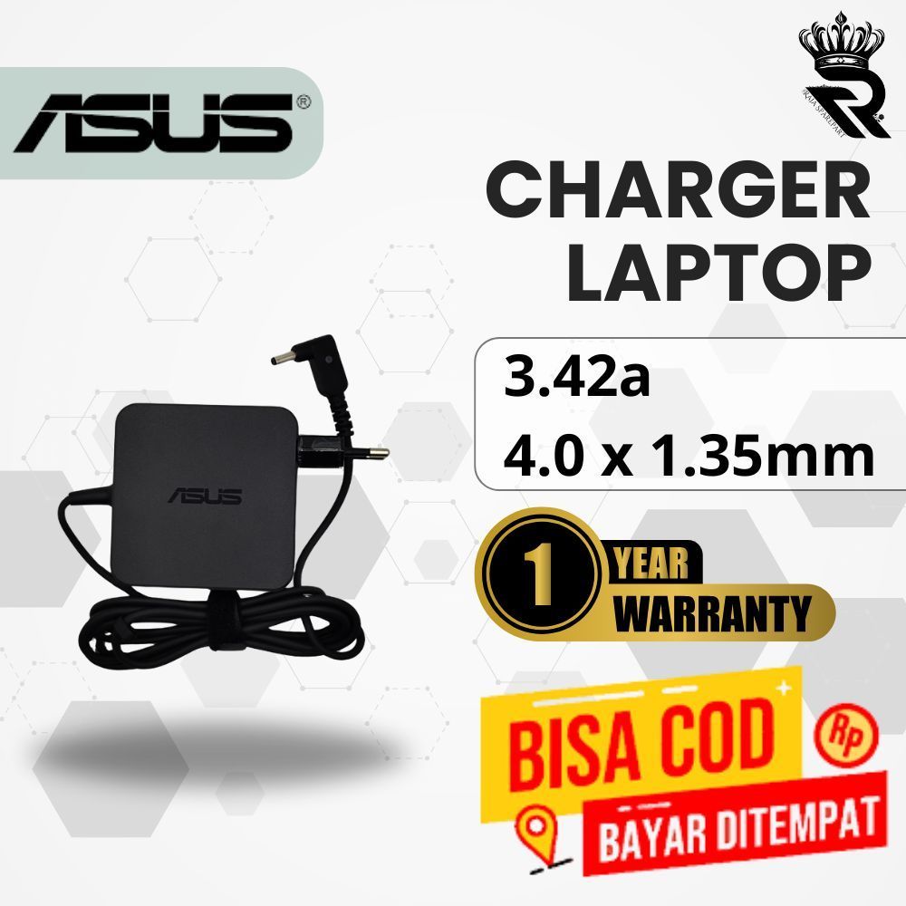 Adaptor Charger for Laptop Asus VivoBook Flip 14 TP470 TP470EZ TP470EA 3.42A 4.0x1.35mm
