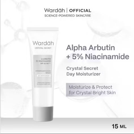 Wardah Crystal Secret Brightening Day Cream - Krim Siang Mencerahkan
