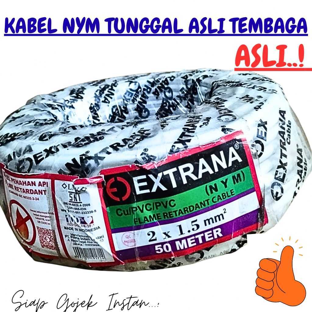 Kabel Listrik Extrana NYM 2x1,5 / Kabel Listrik 2 x 1,5 50M