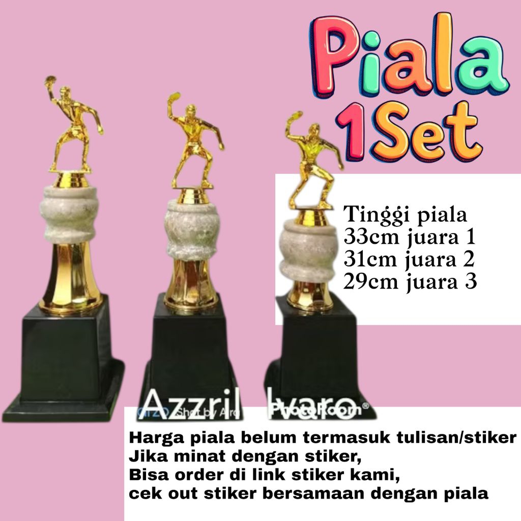 Trophy Piala onix /Set FG tenis meja