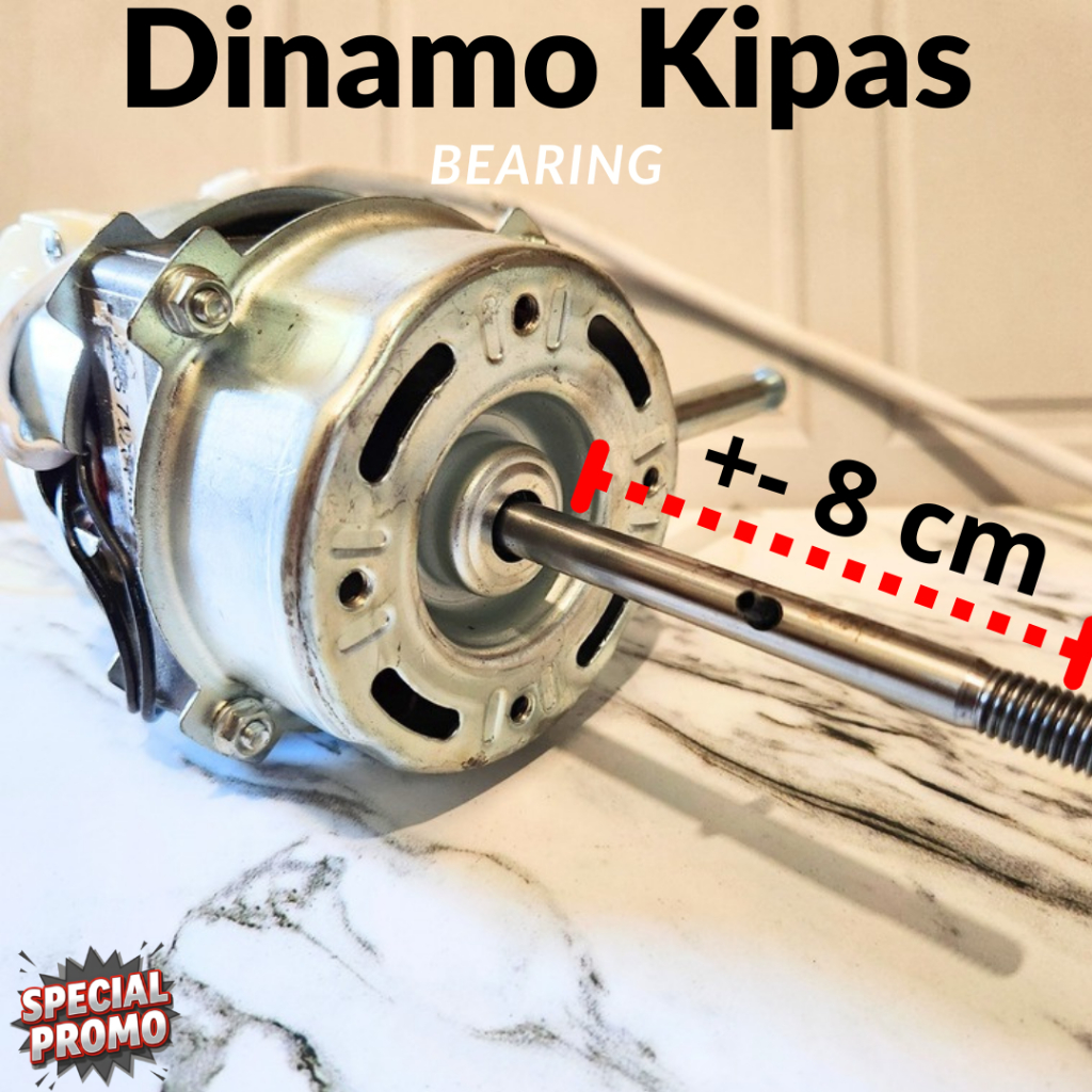 DINAMO KIPAS ANGIN MASPION DOUBLE BEARING 16 INCH KAPASITOR 1.8 UF DINAMO MESIN KIPAS ANGIN MASPION