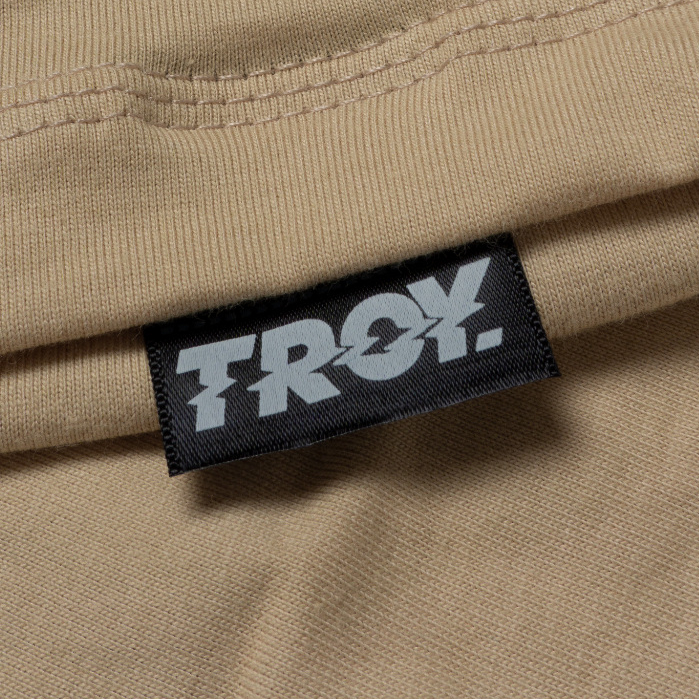 Troy Company Tshirt Beige Enjoyy - Kaos Lengan Pendek Kaos Beige MTD 3076