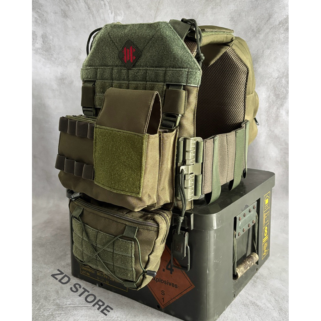 Body Vest Black Warior Hijau Gen 2/Body Vest Tactical Hijau