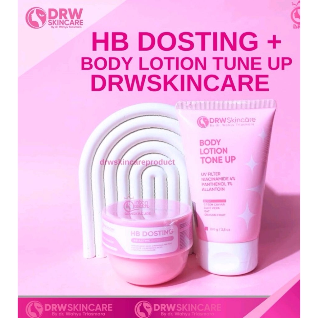 paket hb lotion pemutih dosting dan body lotion tune up drwskincare