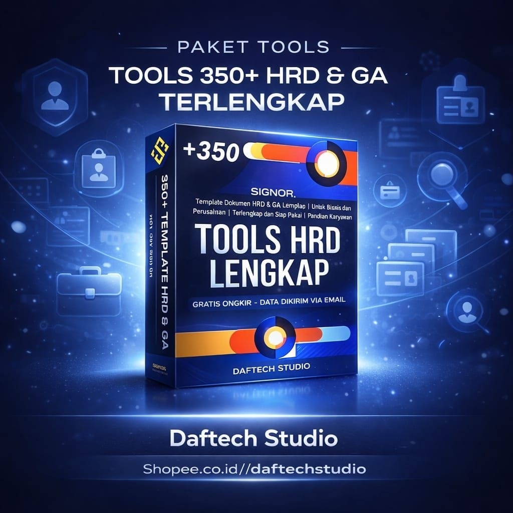 [T8381] HRD Tools - KPI + SOP HRD + Form Tabel Gaji + Modul Interview Tools