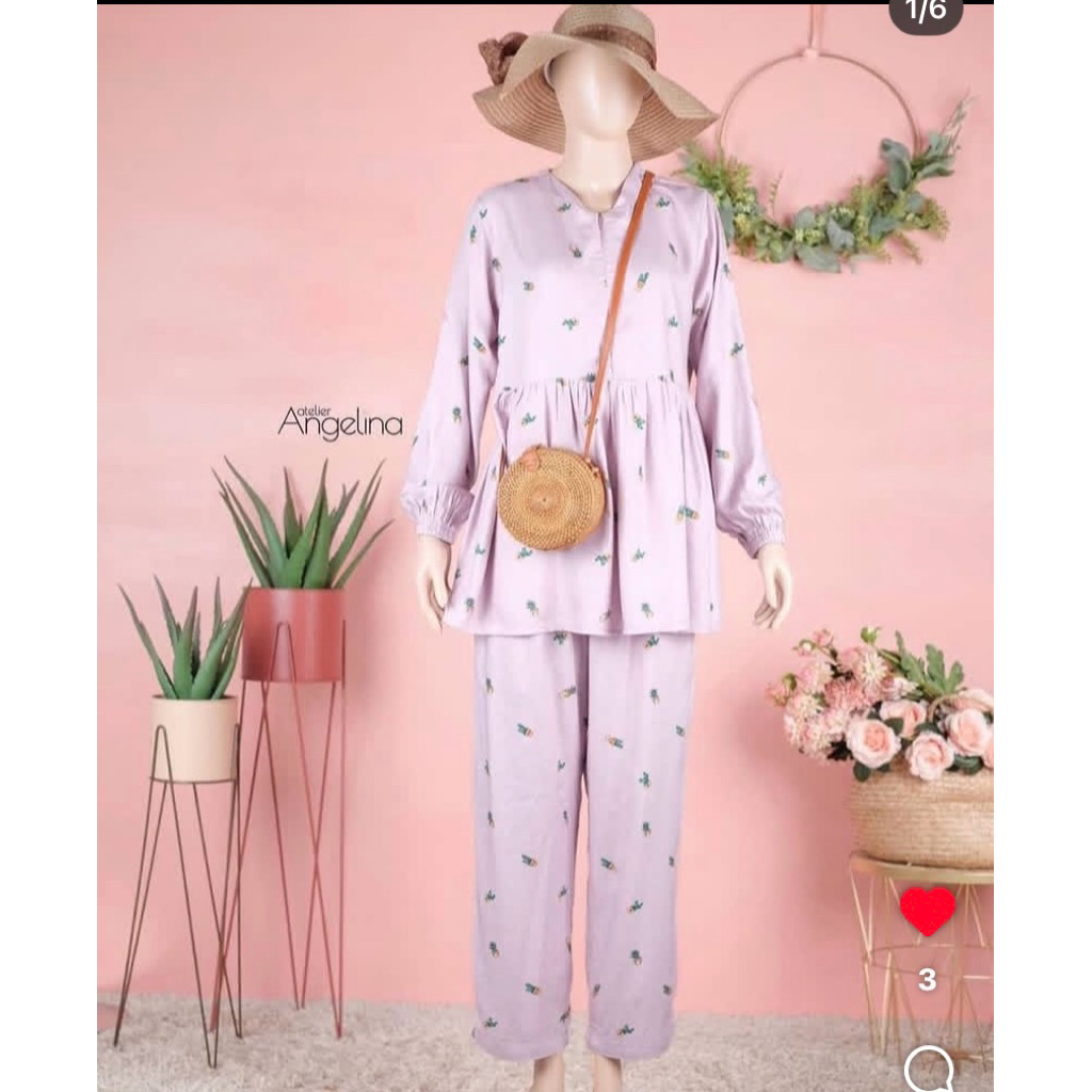 anna pajamas cactus atelier angelina preloved