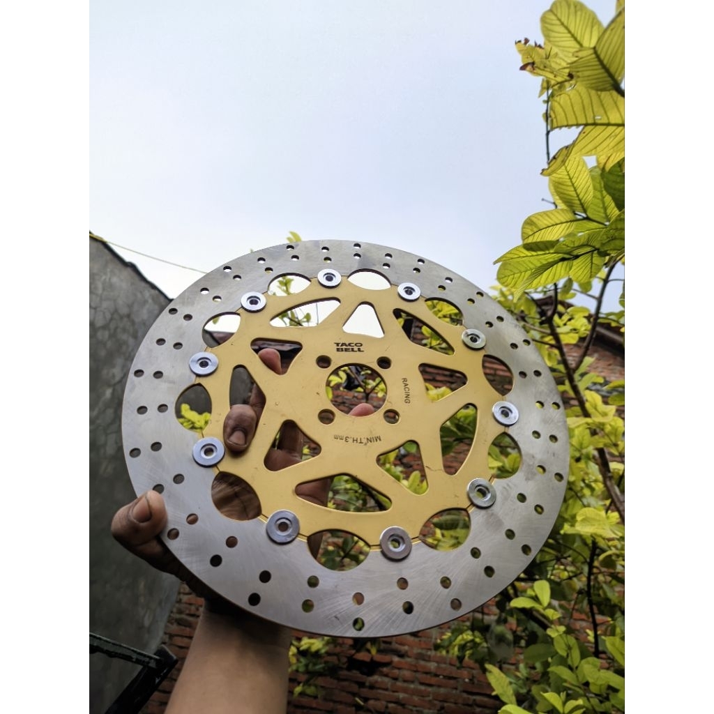 piringan cakram Taco bell racing original 320 mm Suzuki smash, Shogun