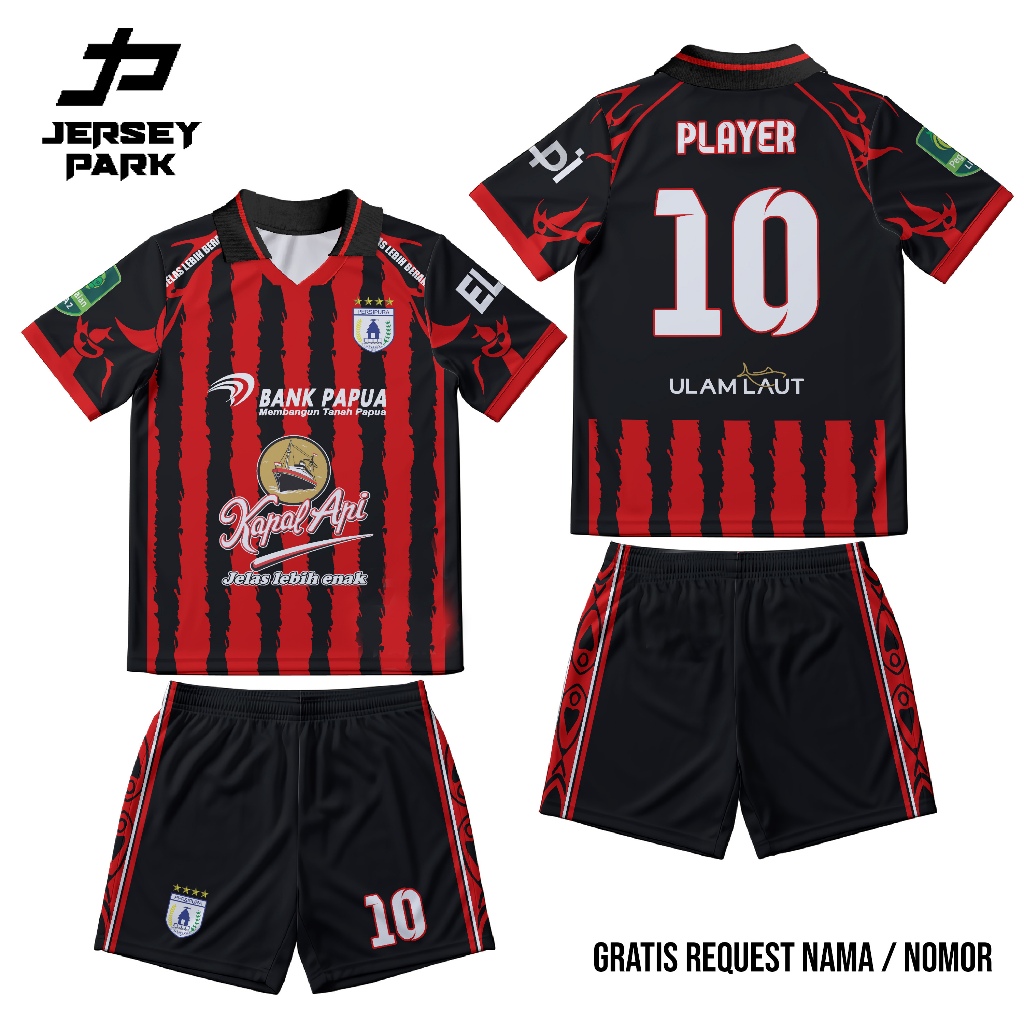 Jersey Persipura 2025/2026 Home Away Gratis Namaset