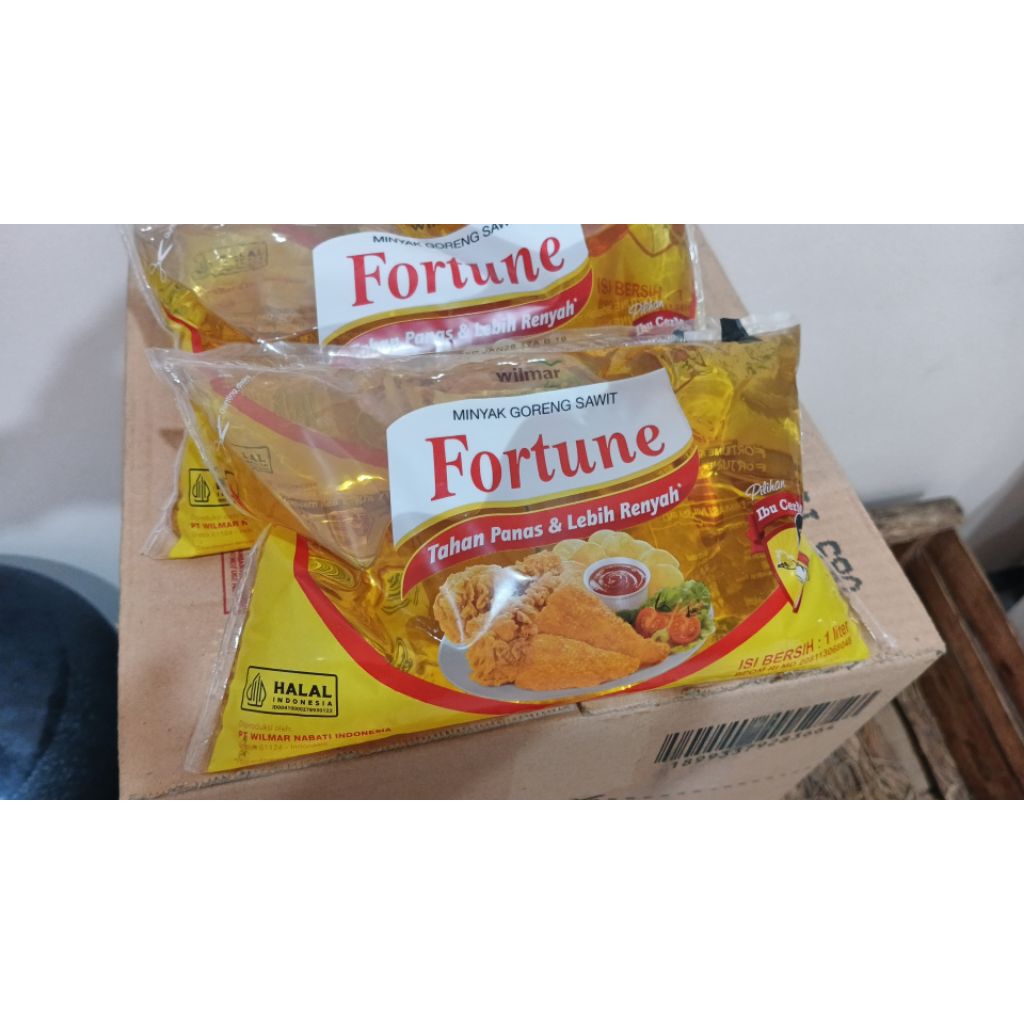 Minyak Goreng Fortune 1 Liter (Bantal)
