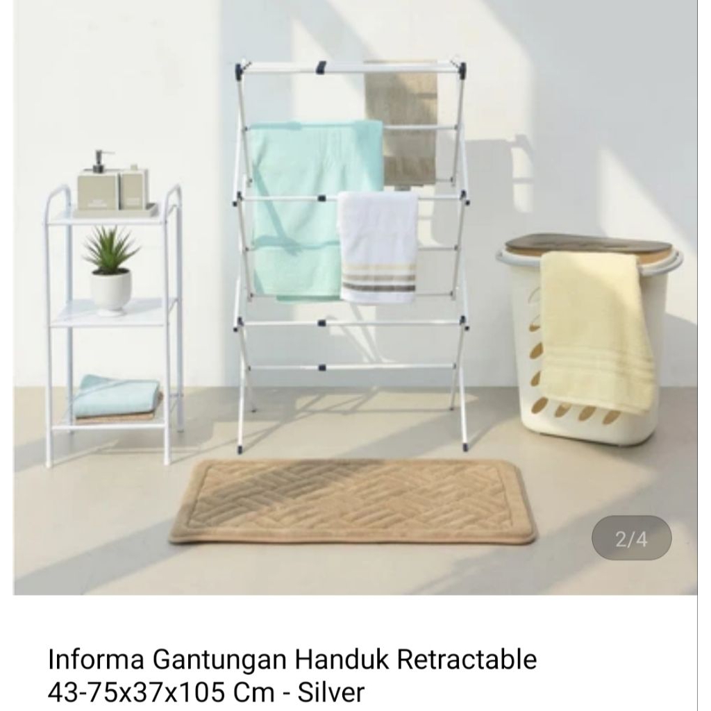 Informa Rak Handuk Gantungan Handuk Jemuran Handuk Jemuran Portabel Handuk Towel Stand