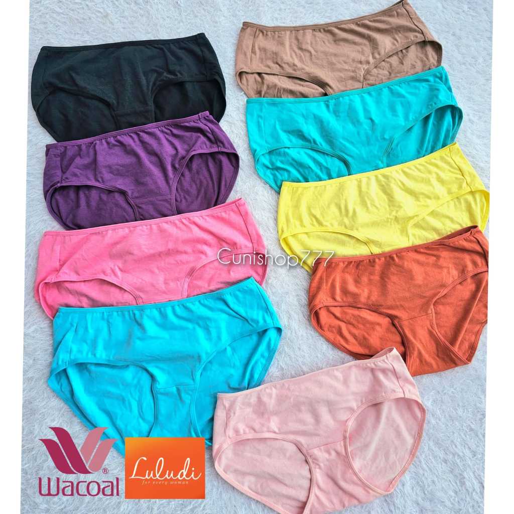 LULUDI by WACOAL PANTY MIDI KATUN M L LL XL LP 64000 CELANA DALAM WANITA POLOS CD LP64000