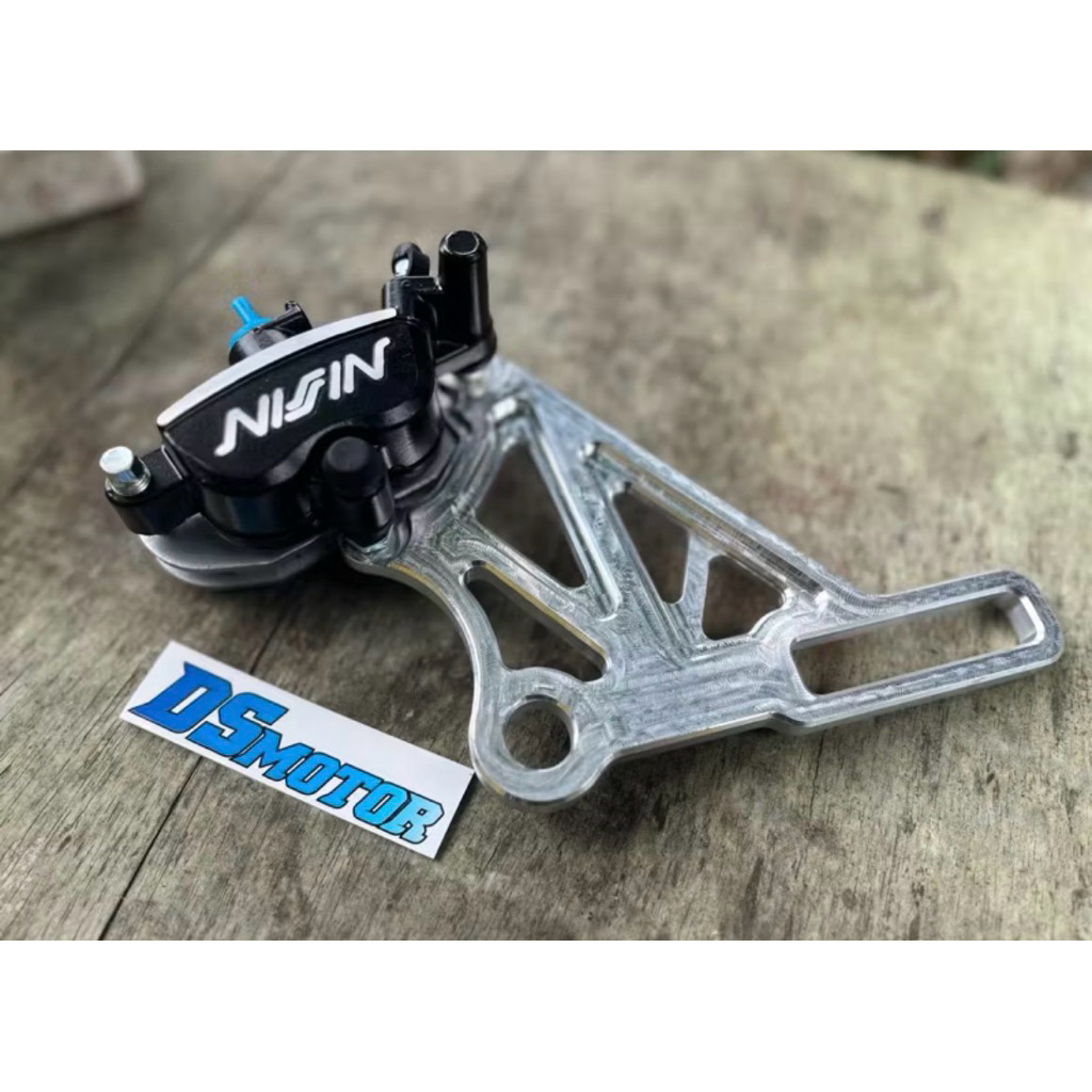 kaliper samurai 2p set breket cnc alumunium pnp supra125 blade belakang disc 190mm 200mm 220mm warna