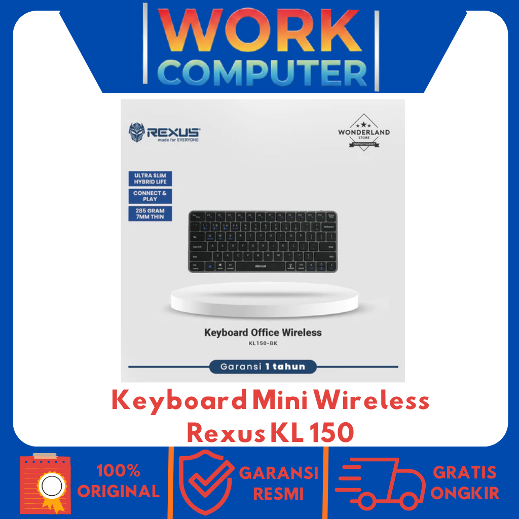 KEYBOARD MINI WIRELESS REXUS KL 150