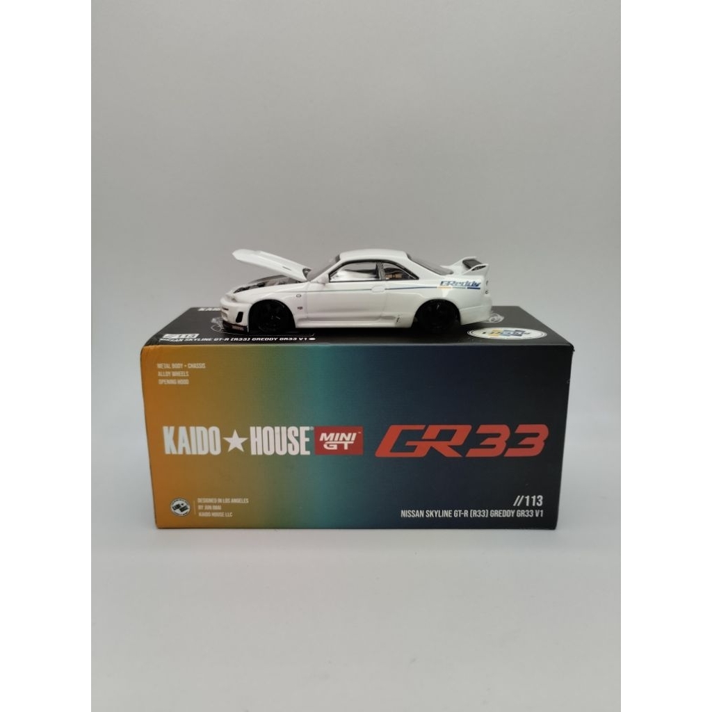 Mini GT Nissan Skyline GT-R (R33) Greddy GR33 V1