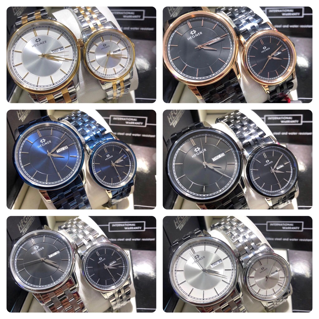 JAM TANGAN COUPLE HEGNER 5049G/L-2 / HW 5049G/L-2 / HEGNER 5049 [ORIGINAL]