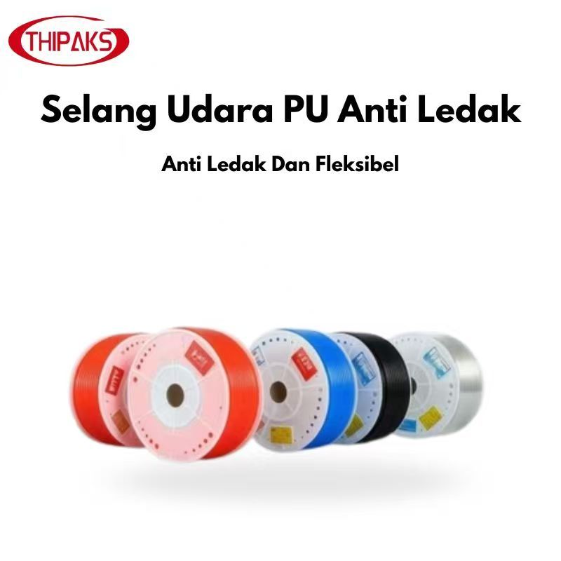 selang Hose Pu Selang Pu (PollyUrethane) Ukuran OD 12 mm x 8 mm ROLL 100 METER