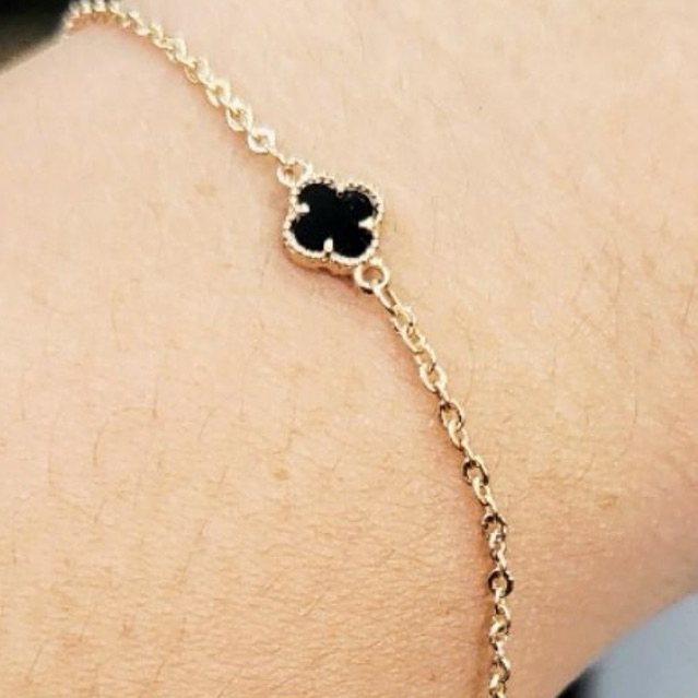 Gelang Emas Asli Black vc Gold 10k