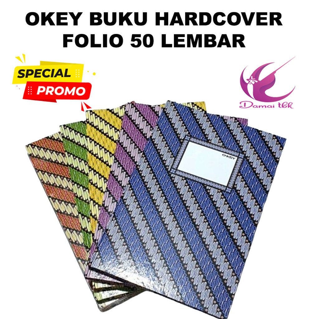 Okey Buku Hard Cover Folio 50 Lembar