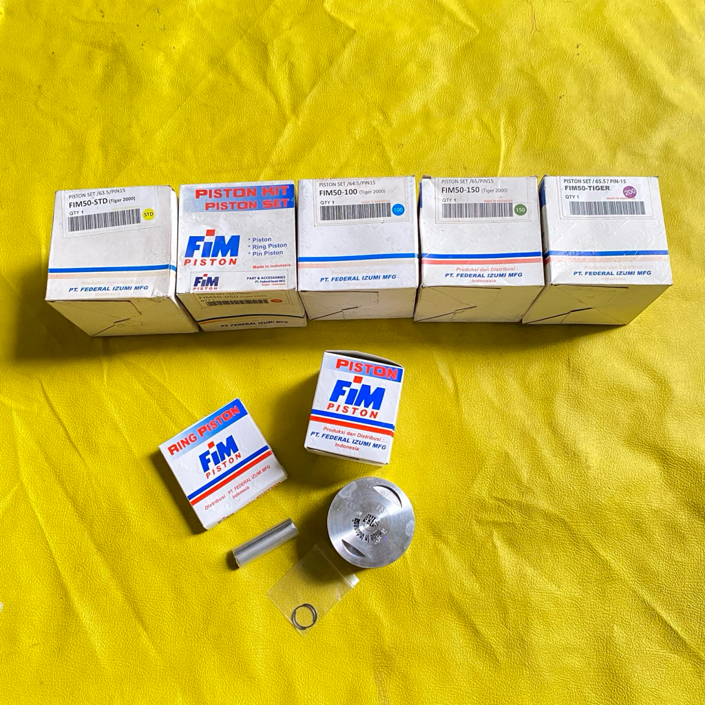 seher piston kit set Honda Tiger os STD 50 100 150 200 original FIM