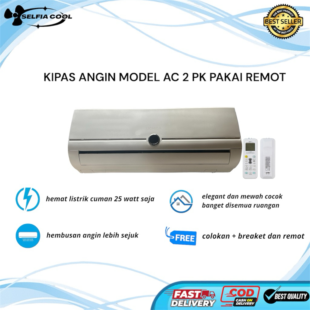 Kipas Angin Model AC 2 PK Remote Polos