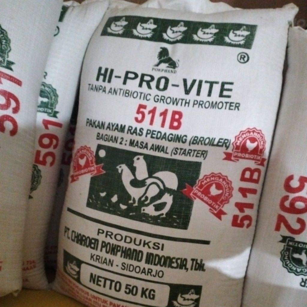 50KG KONSENTRAT PAKAN AYAM PETELUR HI-PRO-VITE CP 511B ORIGINAL