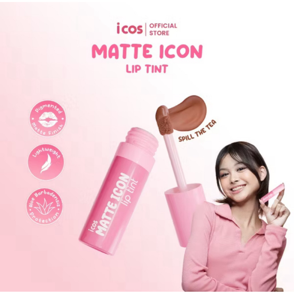 ICOS MATTE LIPTINT ( SPILL THE TEA )