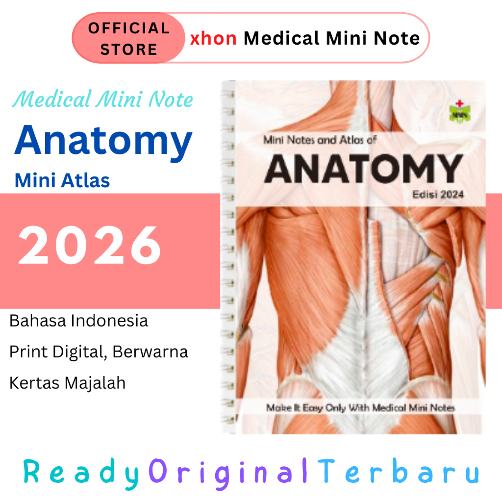 ORIGINAL TERBARU Atlas of Anatomy | MMN / Medical Mini Note Kedokteran Anatomi