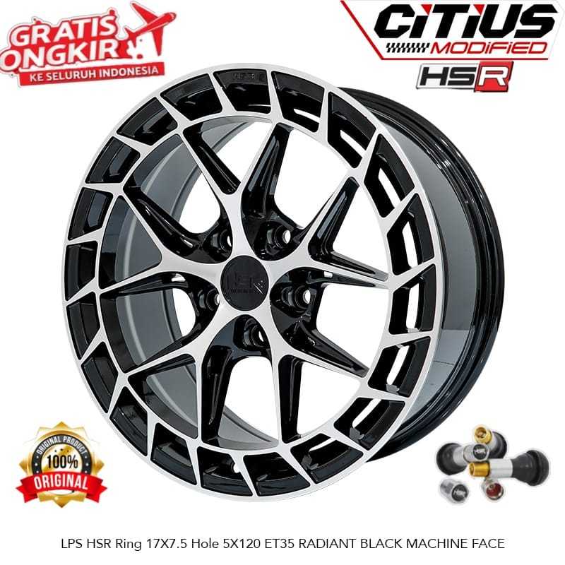 Velg Mobil Racing HSR Ring 17 PCD 5x120 Mobil Bmw Dll