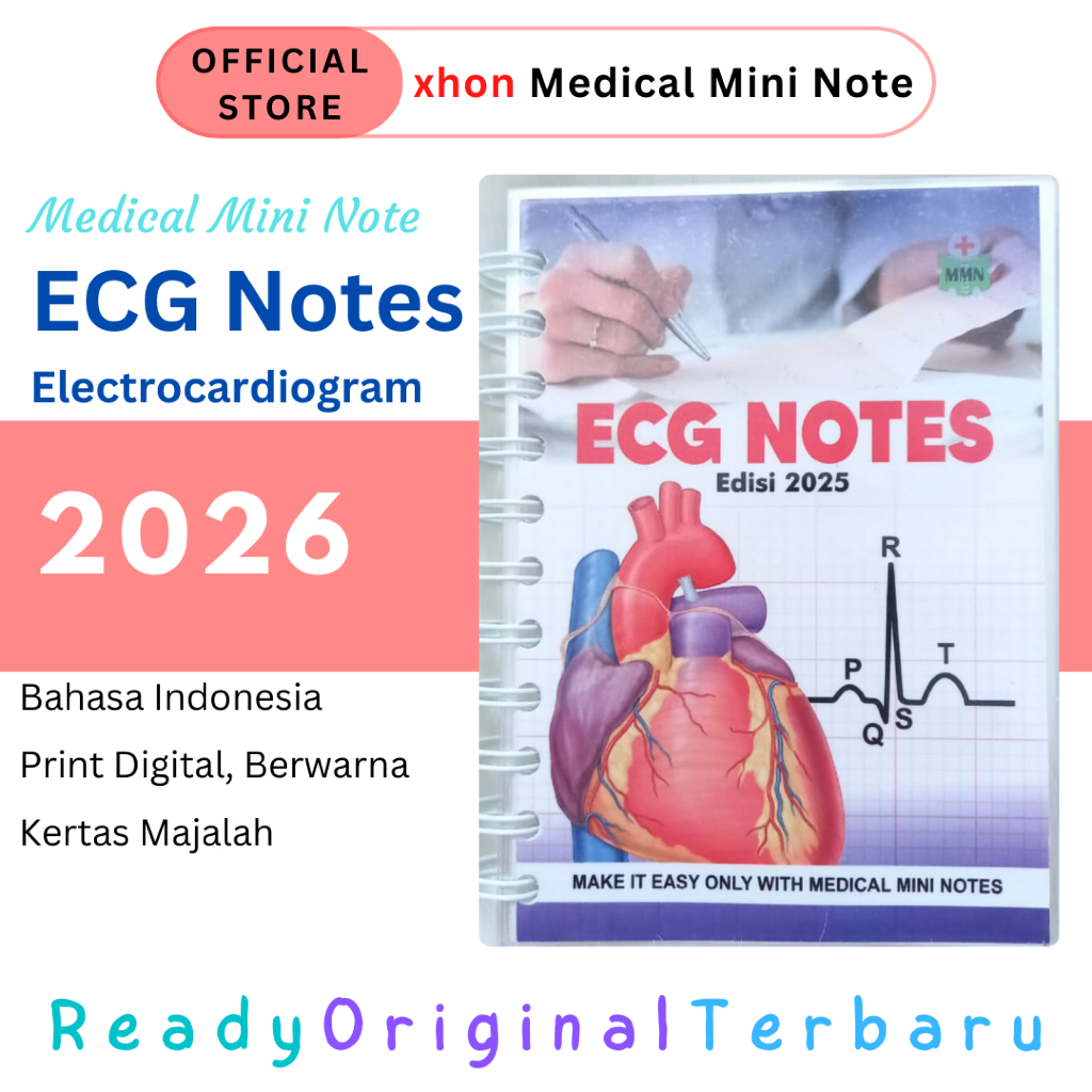ORIGINAL TERBARU ECG Notes | Electrocardiography / EKG | Medical Mini Note Kedokteran