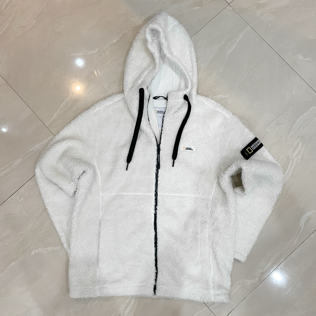 National Geographic fleece hooded jacket