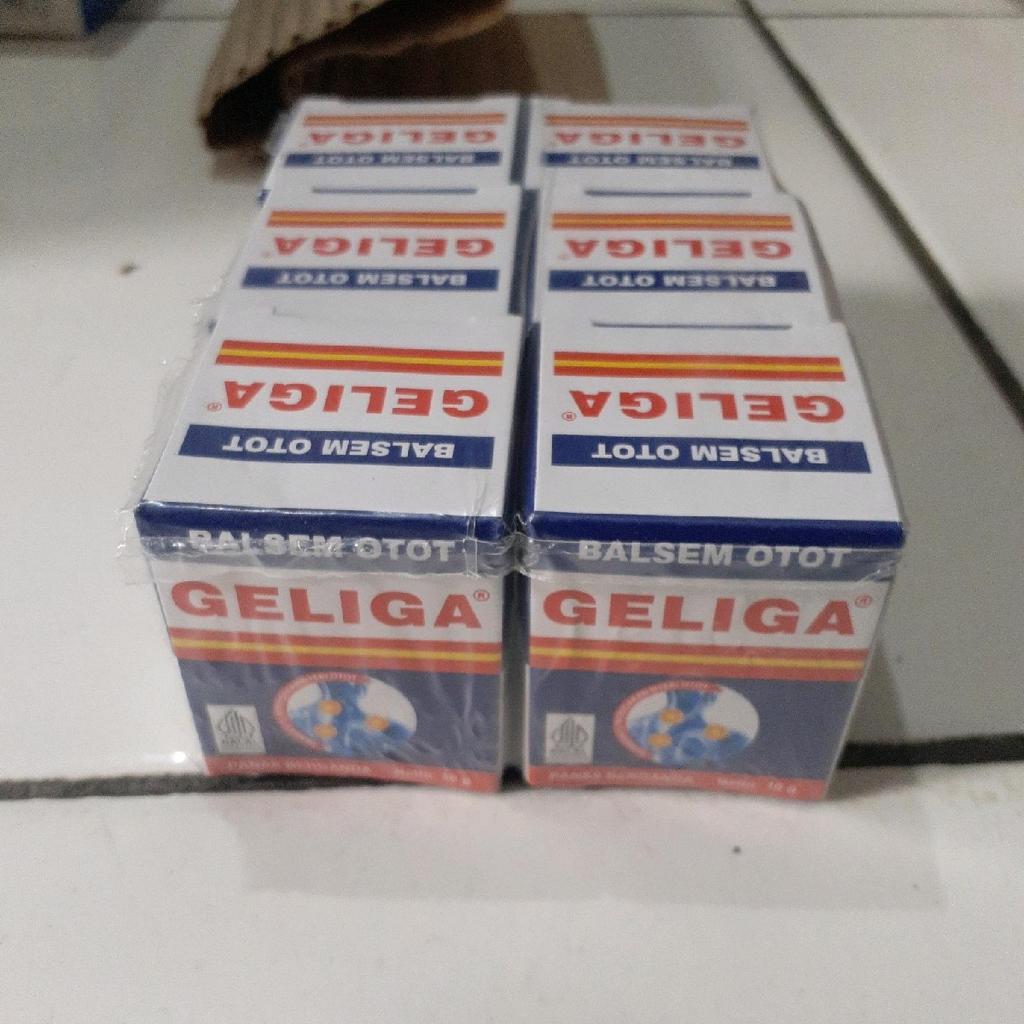 6 pcs balsem geliga 10g panas berganda balsem cream meredakan nyeri otot