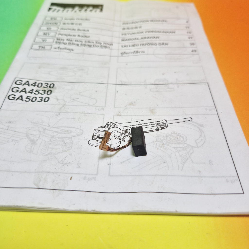 Carbon Brush Arang Kul CB459 Asli Gerinda Makita GA4030 GA 4030 Original