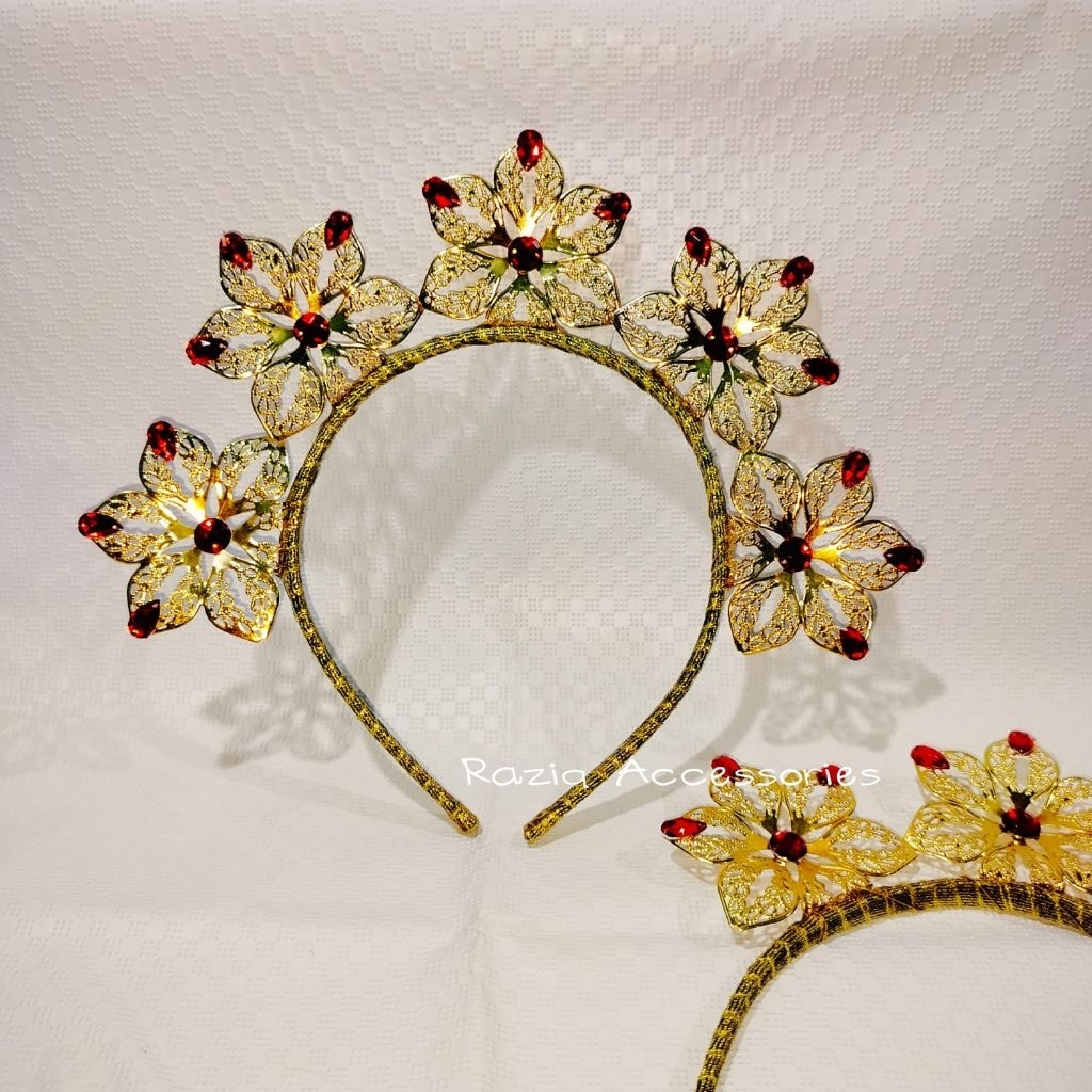 Mahkota Bando Karnaval - Bando Bunga 5 - Mahkota Bando Pengantin