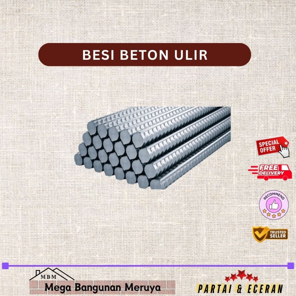Produk Besi Beton Ulir 16mm SNI Toleransi 0,5mm |25 BATANG